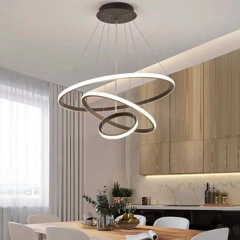 ring-shaped led modern pendant light