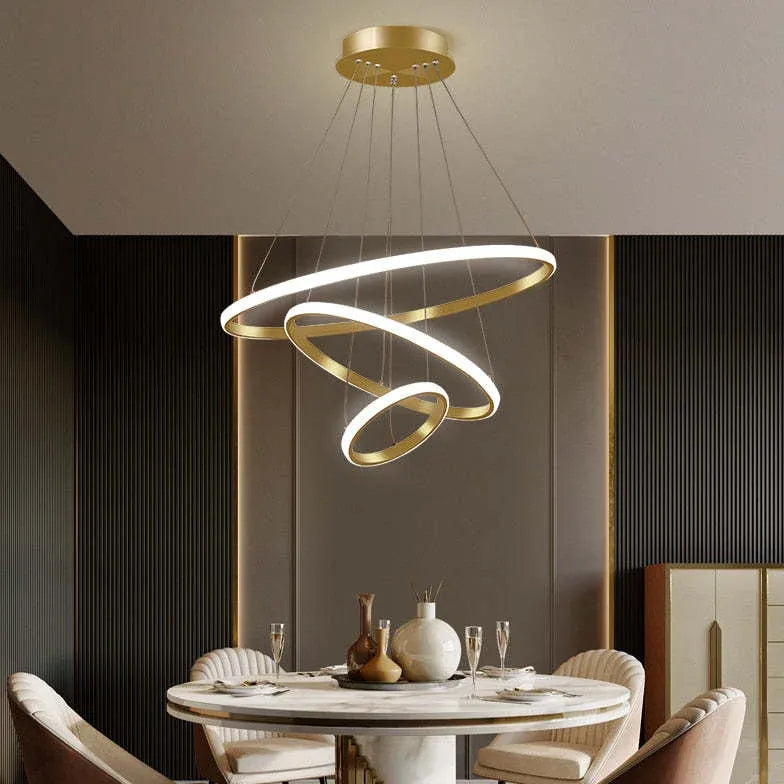 ring-shaped led modern pendant light