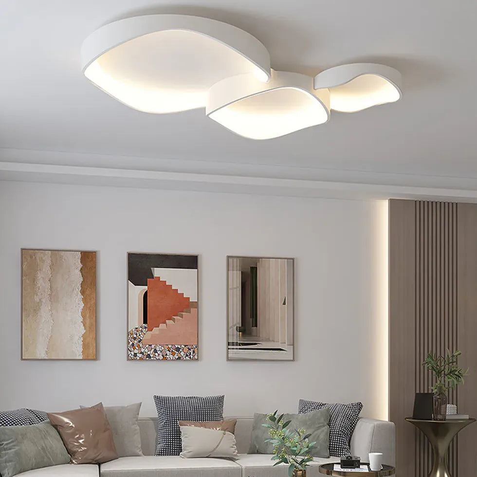 Streamlined Circular Design White LED Ceiling Light