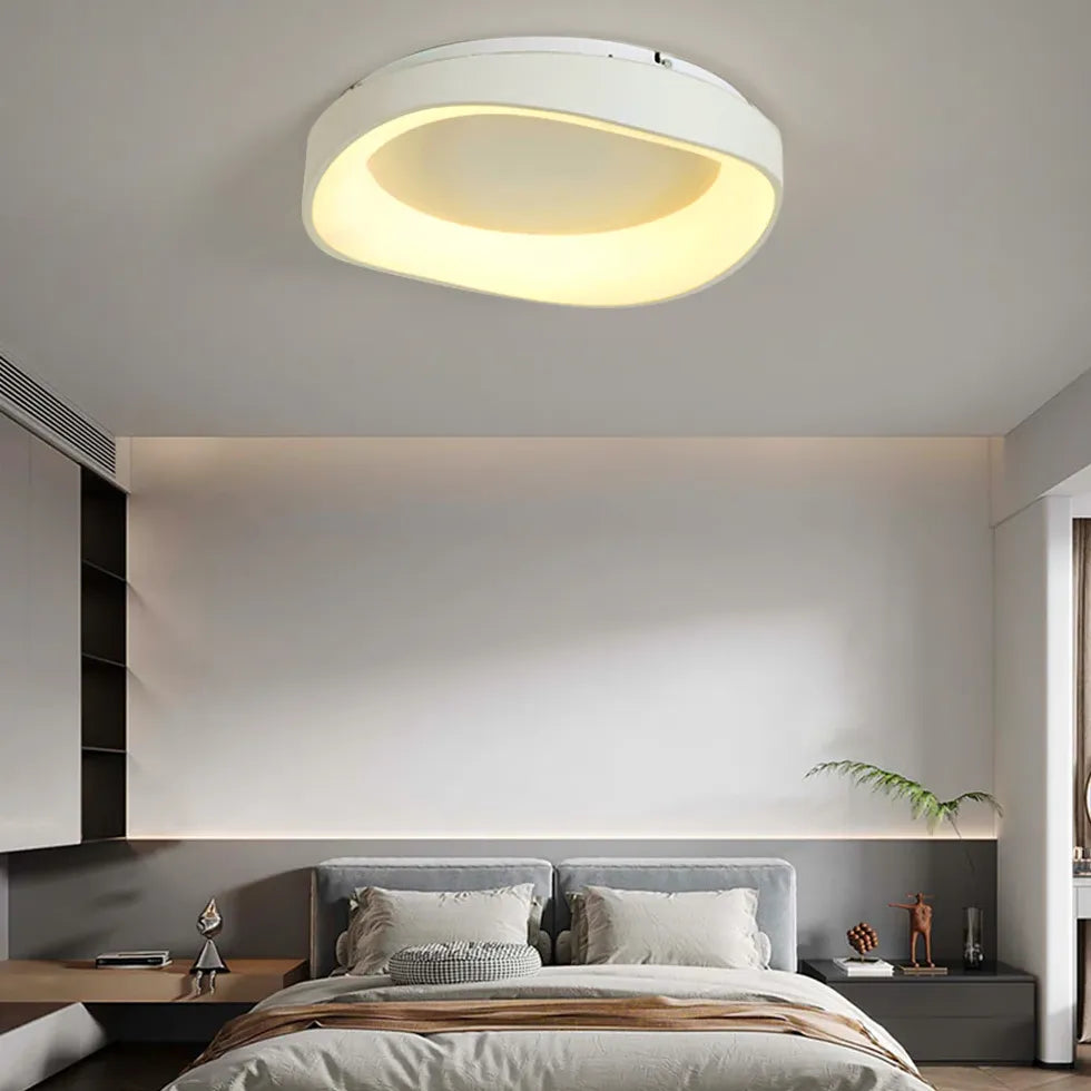 Streamlined Circular Design White LED Ceiling Light