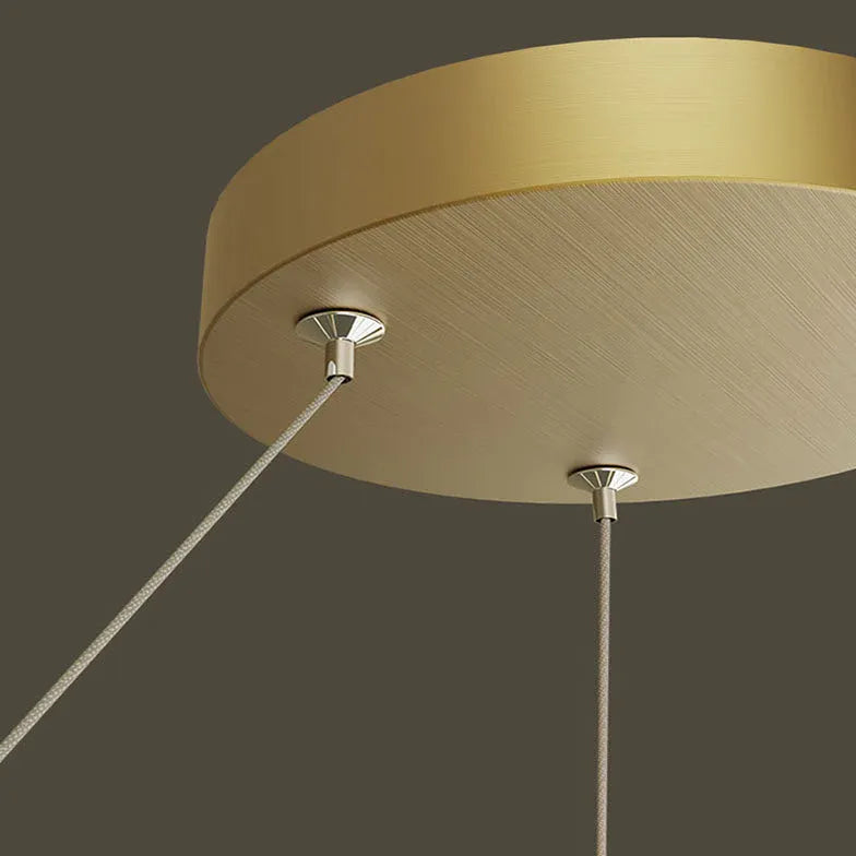 Ring-Shaped Design Gold Modern Pendant Light