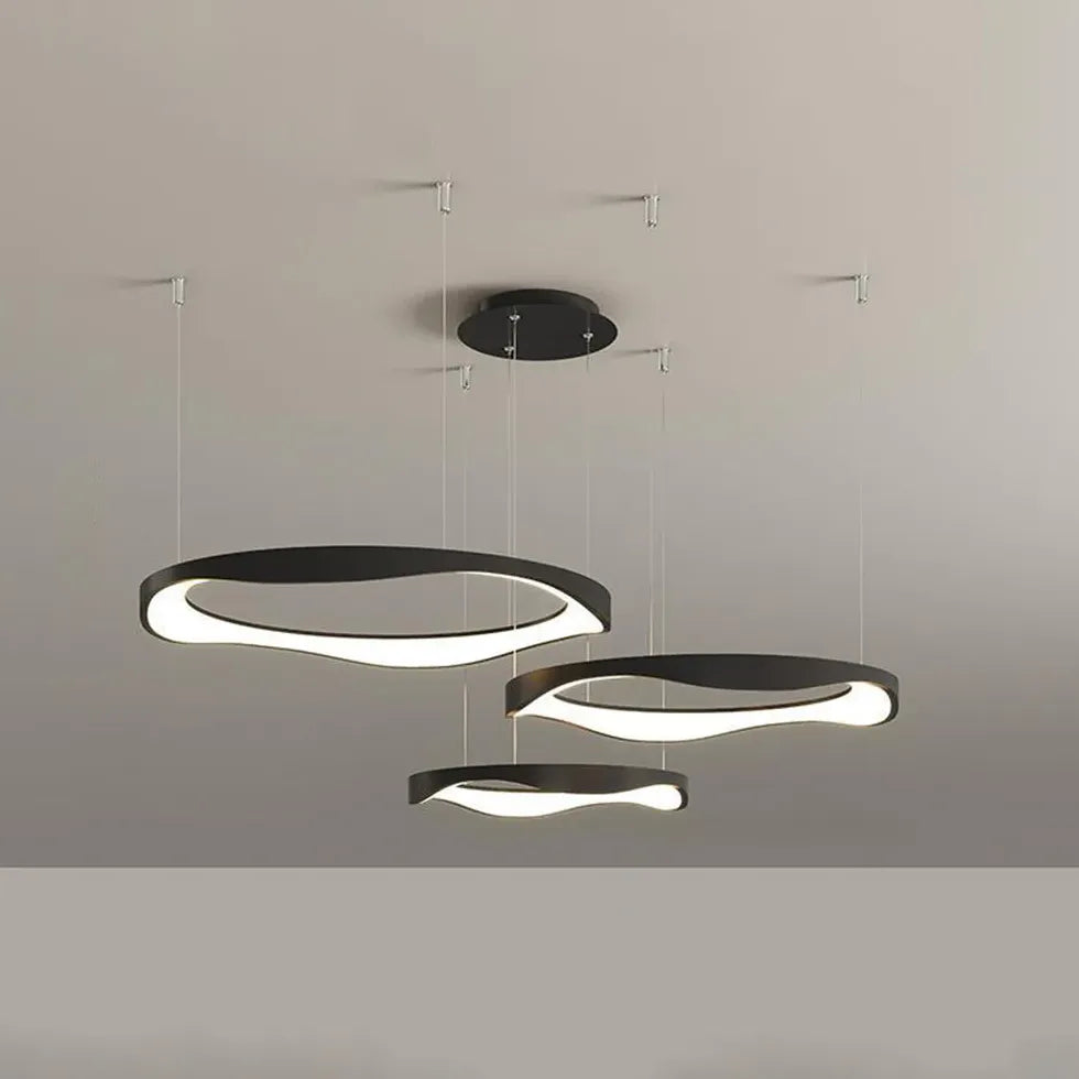 Ring-shaped Metal Acrylic LED Kitchen Pendant Light