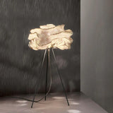 Stainless Steel Flower Design Tripod Floor Lamp