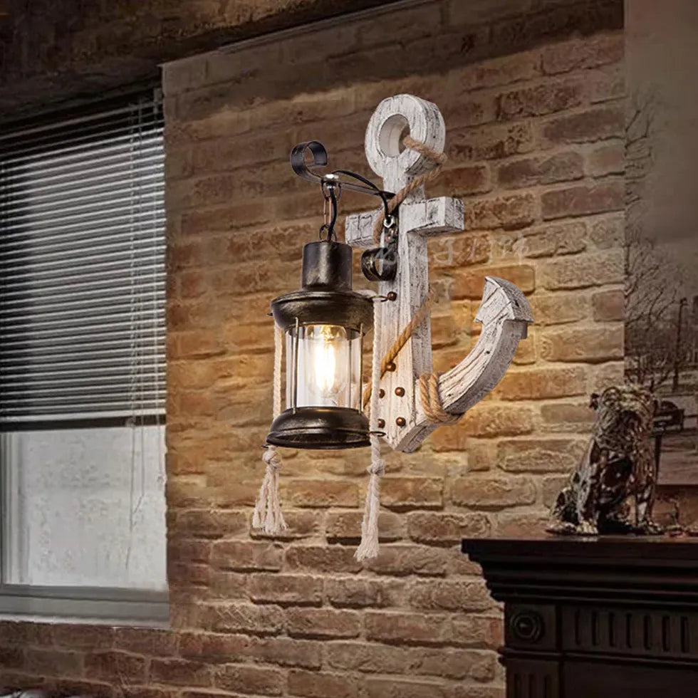 Anchor Shaped Lantern Vintage Wall Lights