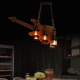 Guitar-Shaped Vintage Wood Kitchen Pendant Light