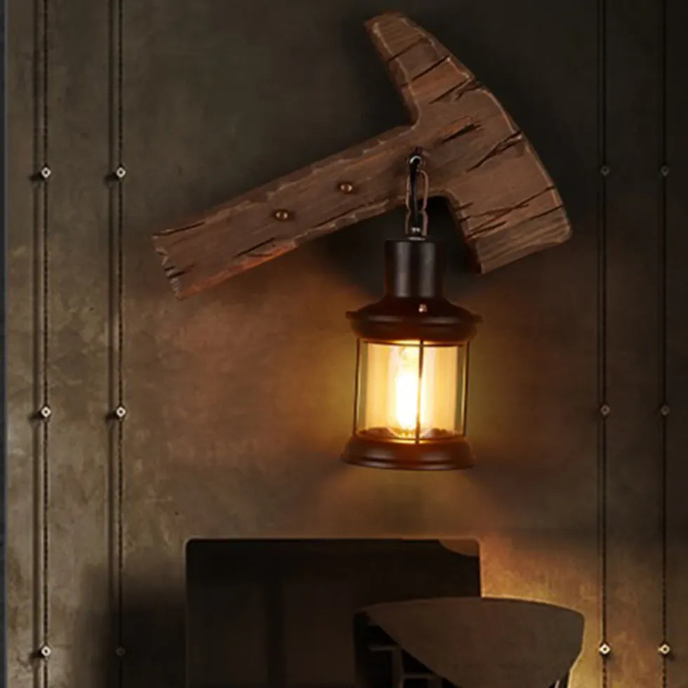 Hammer Pine Wood countryside Vintage Wall Lights