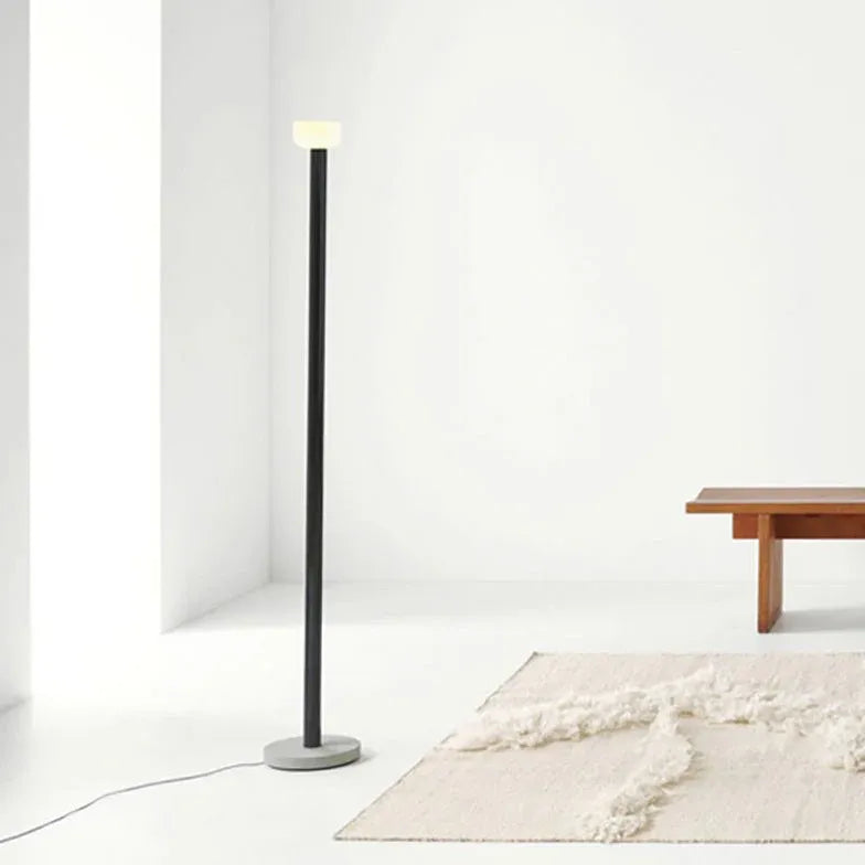 Black Tubular LED Floor Lamp