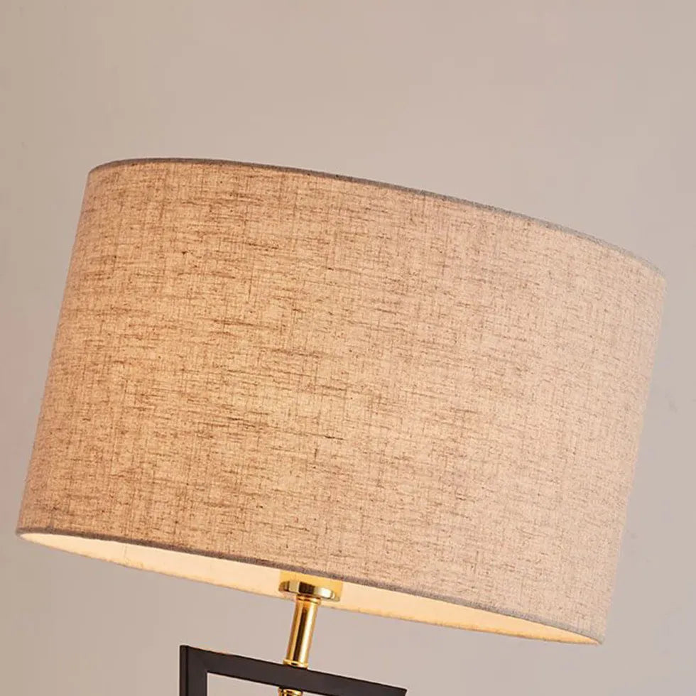 Cylindrical Crossed Tripod Floor Lamp