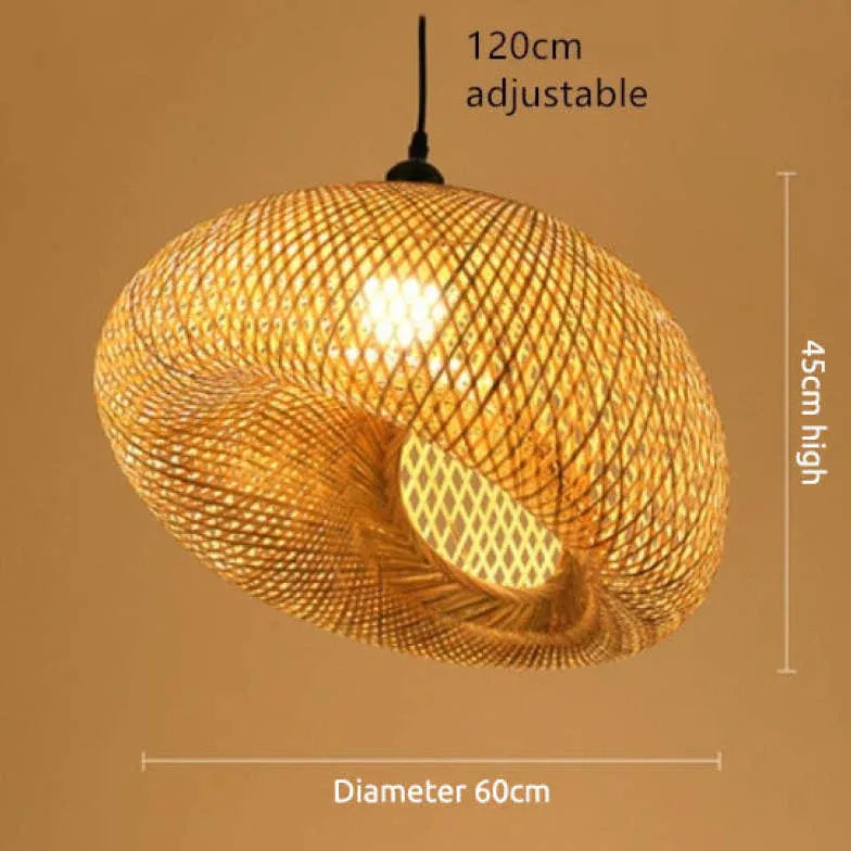 Bamboo Woven Rattan Kitchen Decorative Pendant Light