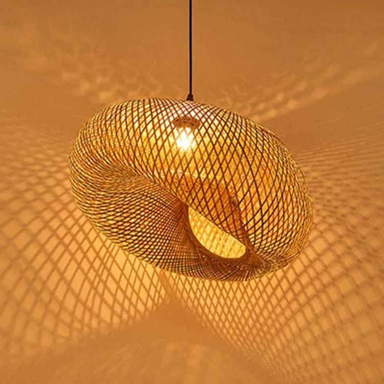 Bamboo Woven Rattan Dining Decorative Pendant Light