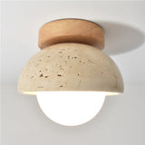 Beige Modern Industrial Stone Aisle Ceiling Lamp