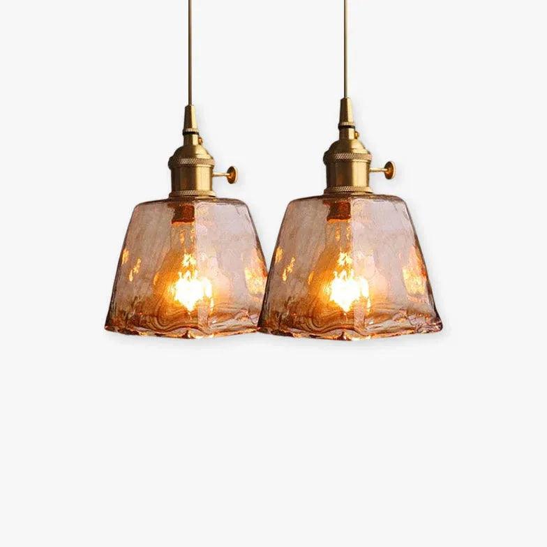 Bell Shape Glass Industrial Pendant Light