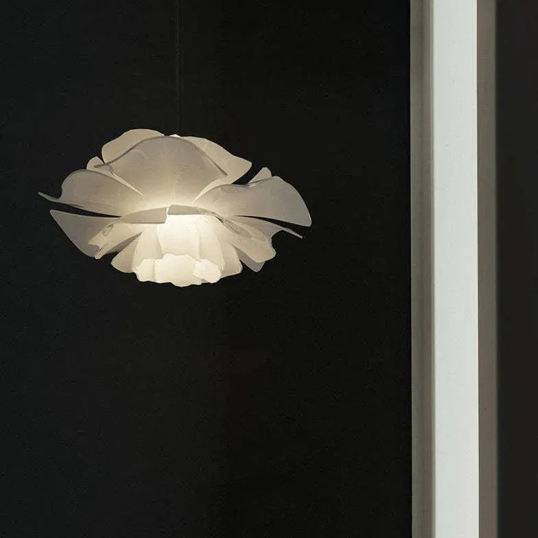 Flower-shaped White Dining Room Pendant Light