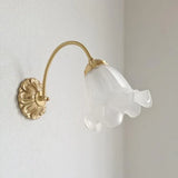 Flower Wall Light Vintage Glass