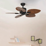 Vintage Four-Leaf Plant Leaf Design Ceiling Fan