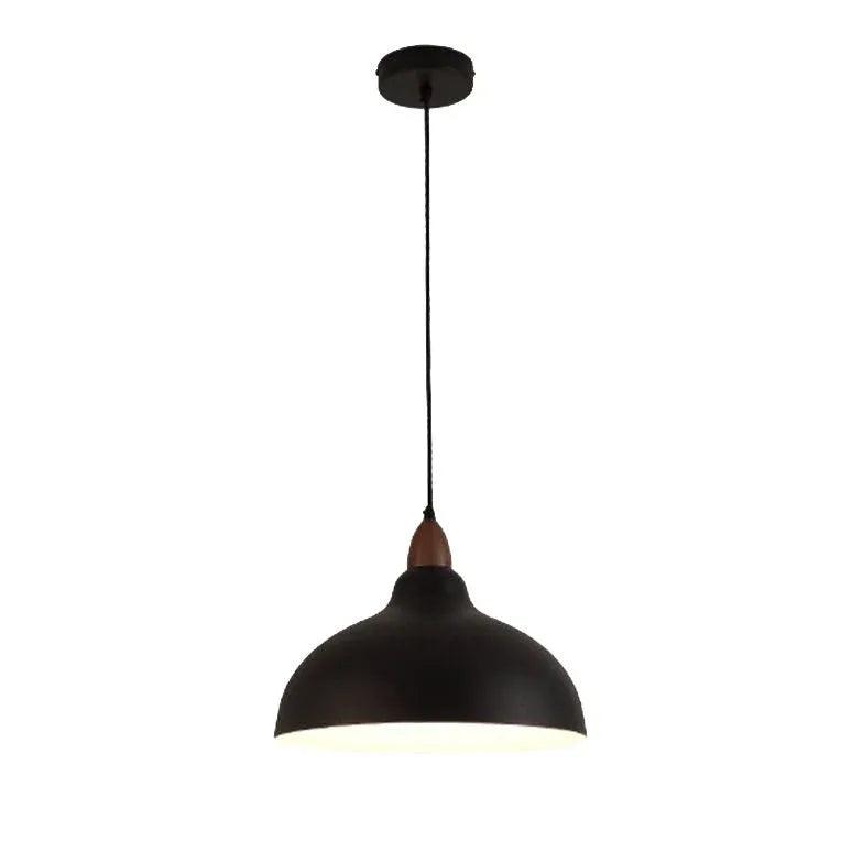 Black Disc Modern Pendant Light