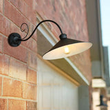 Black Gooseneck Outdoor Light Antique Exterior