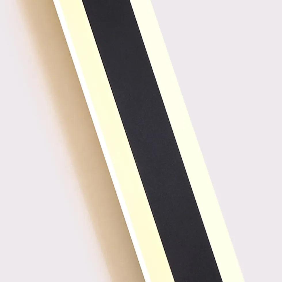 Black Linear Metal Outdoor Wall Lamp