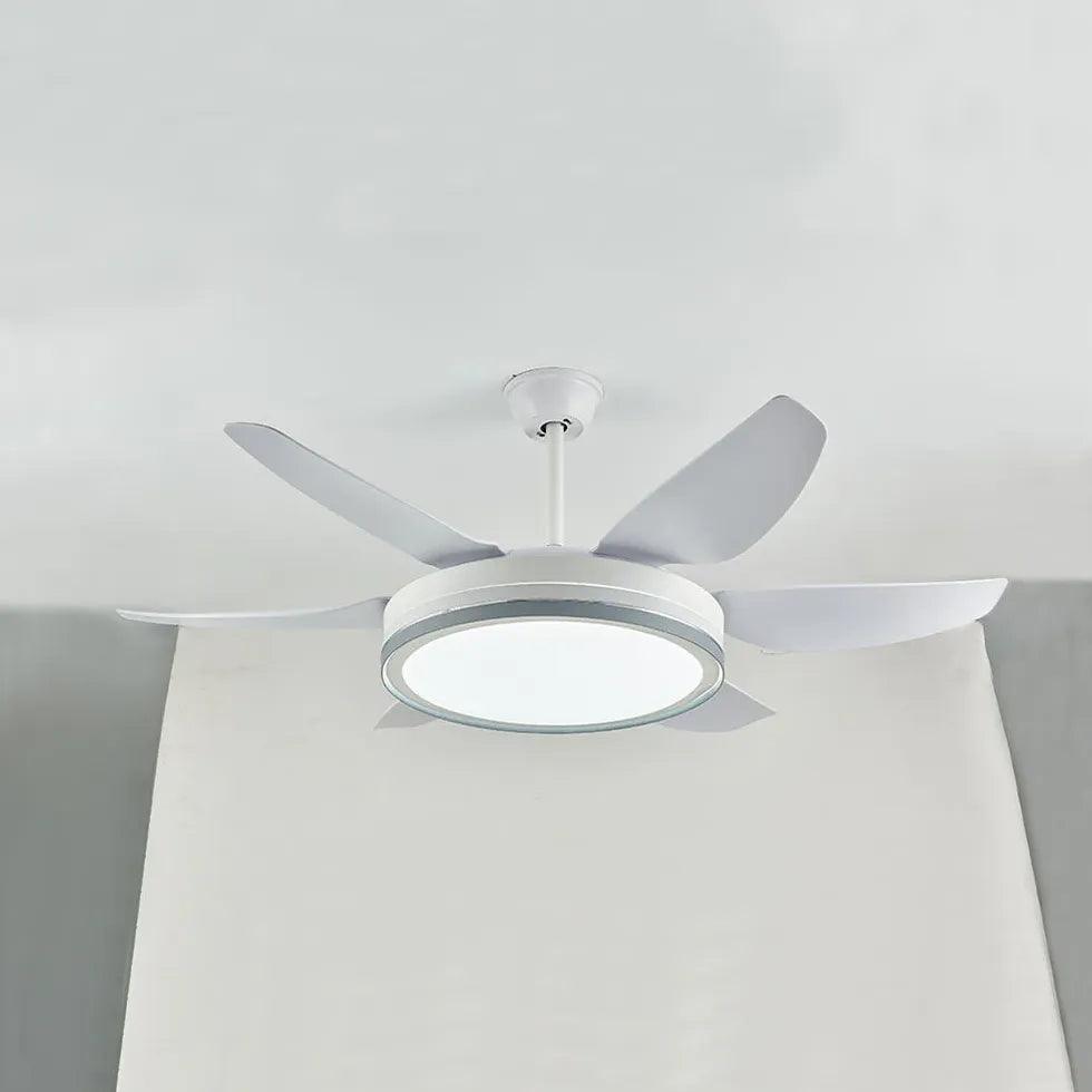 Black Metal Modern Minimalist Fan Light