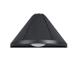 Black Outdoor Conical Metal Wall Lamp - Clowas