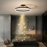 Black Round Minimalist LED Ceiling Light