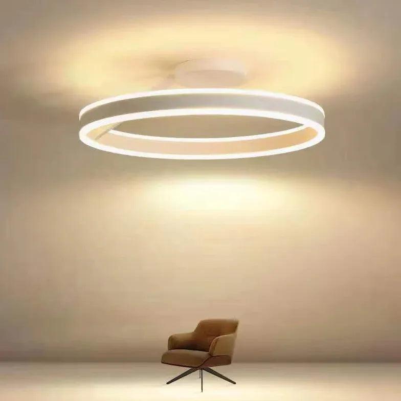 Black Round Minimalist LED Ceiling Light