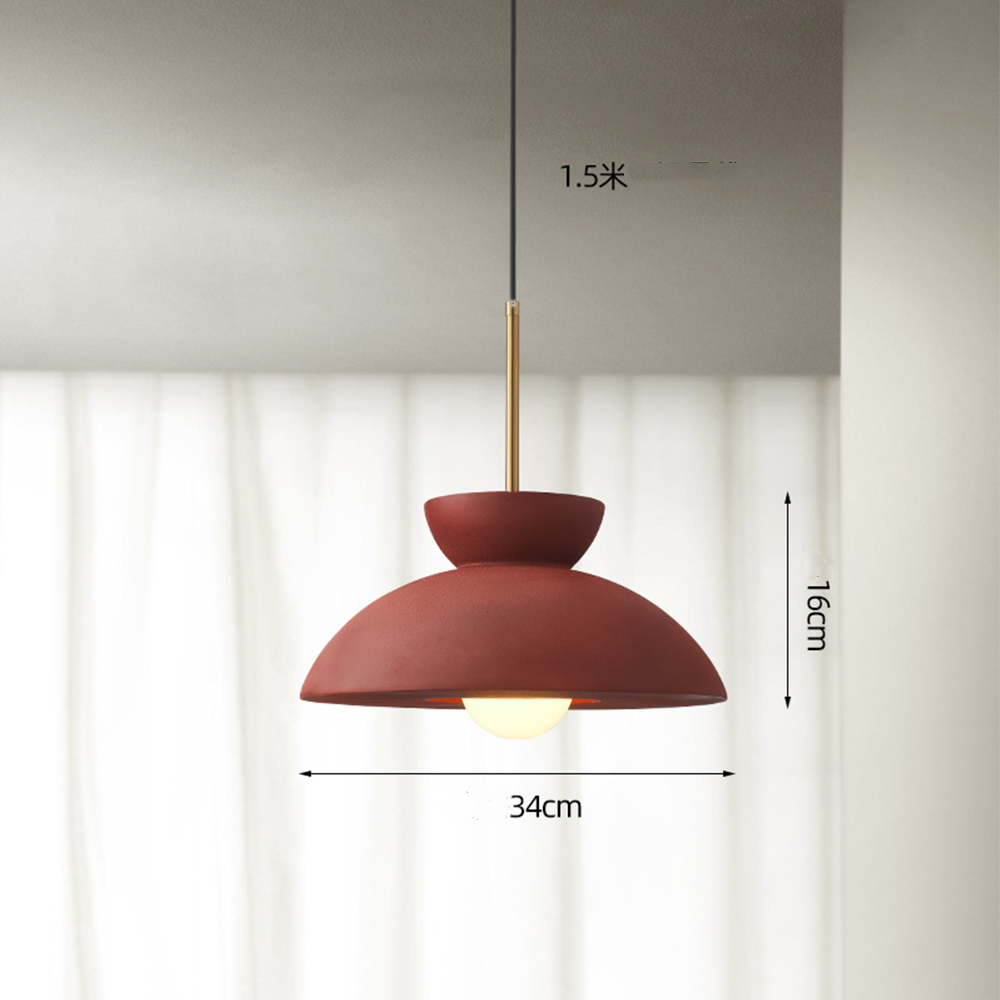 Black Simple Restaurant Resin Pendant light