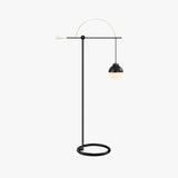 Black Sphere Modern Arched Floor Lamp