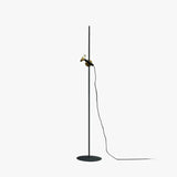 Black Straight Minimalist Adjustable Floor Lamp