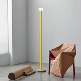 Black Tubular LED Floor Lamp