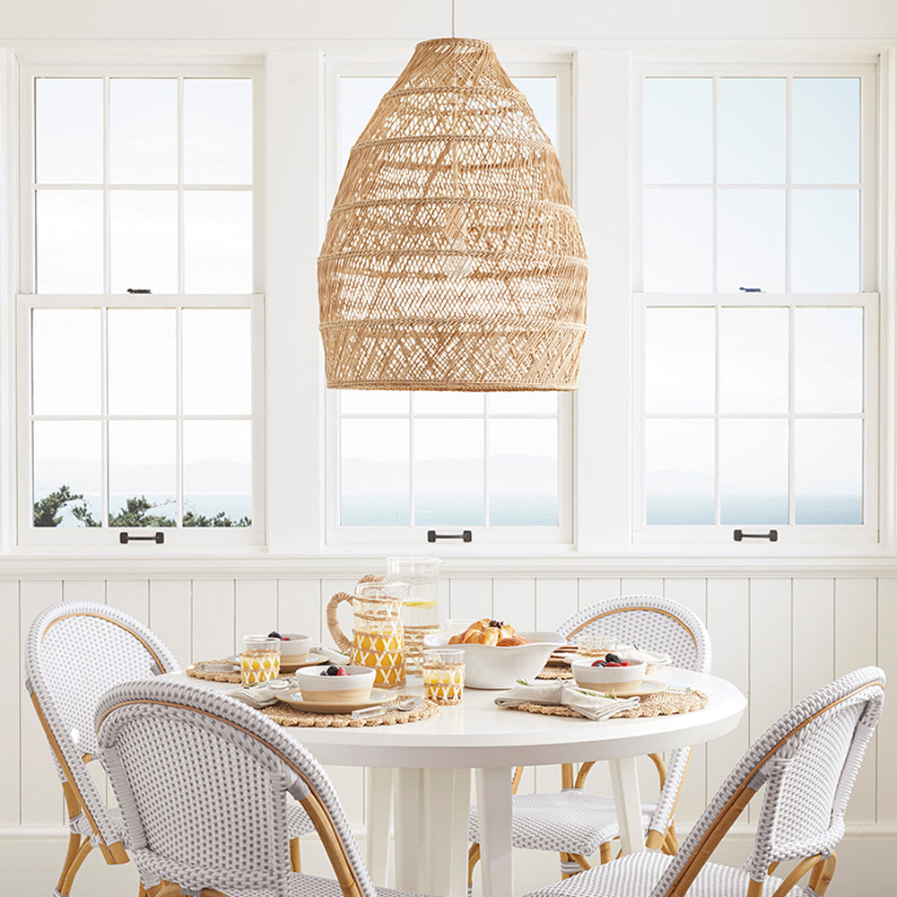 Boho Dining Room Rattan Pendant Light