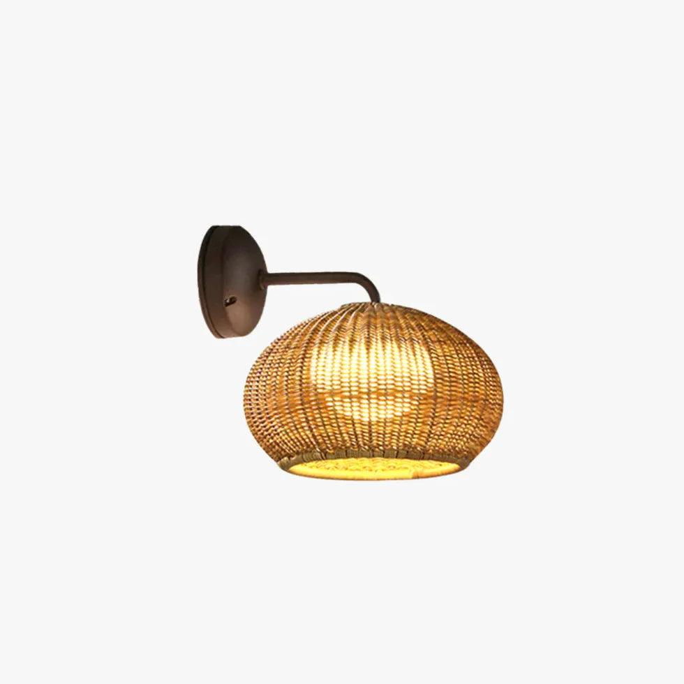 Boho Wall Lights Rattan Outdoor