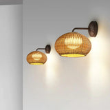 Boho Wall Lights Rattan Outdoor