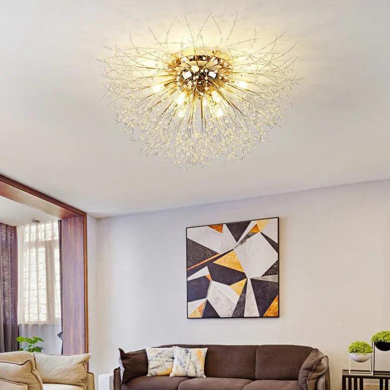 Bouquet-Shaped Gold Embedded Ceiling Light