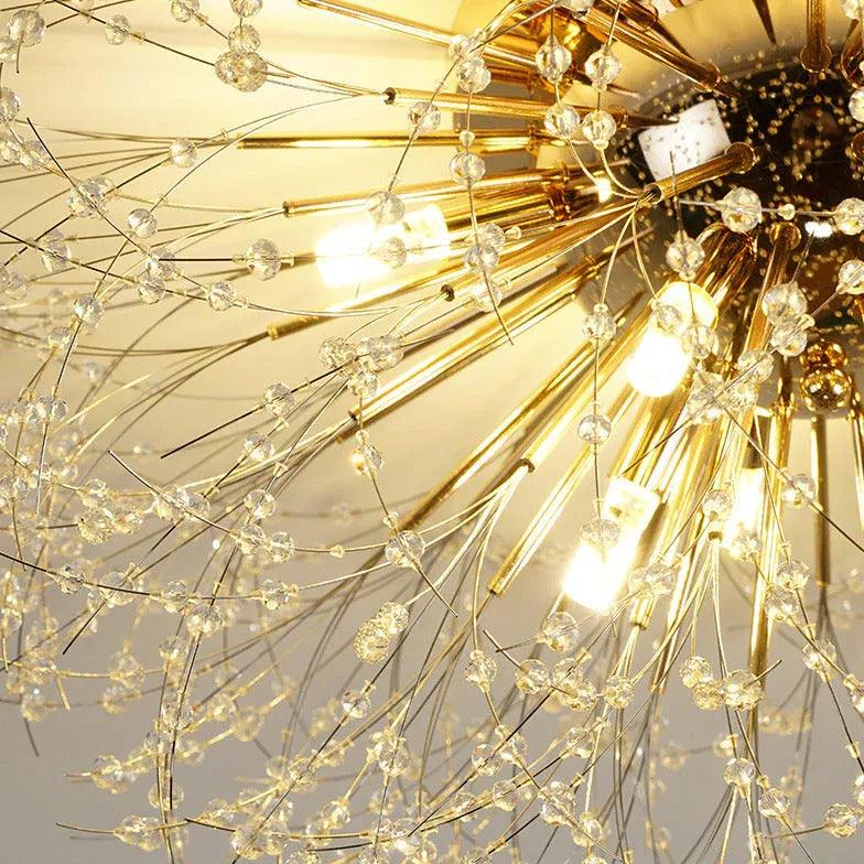 Bouquet-Shaped Gold Embedded Ceiling Light