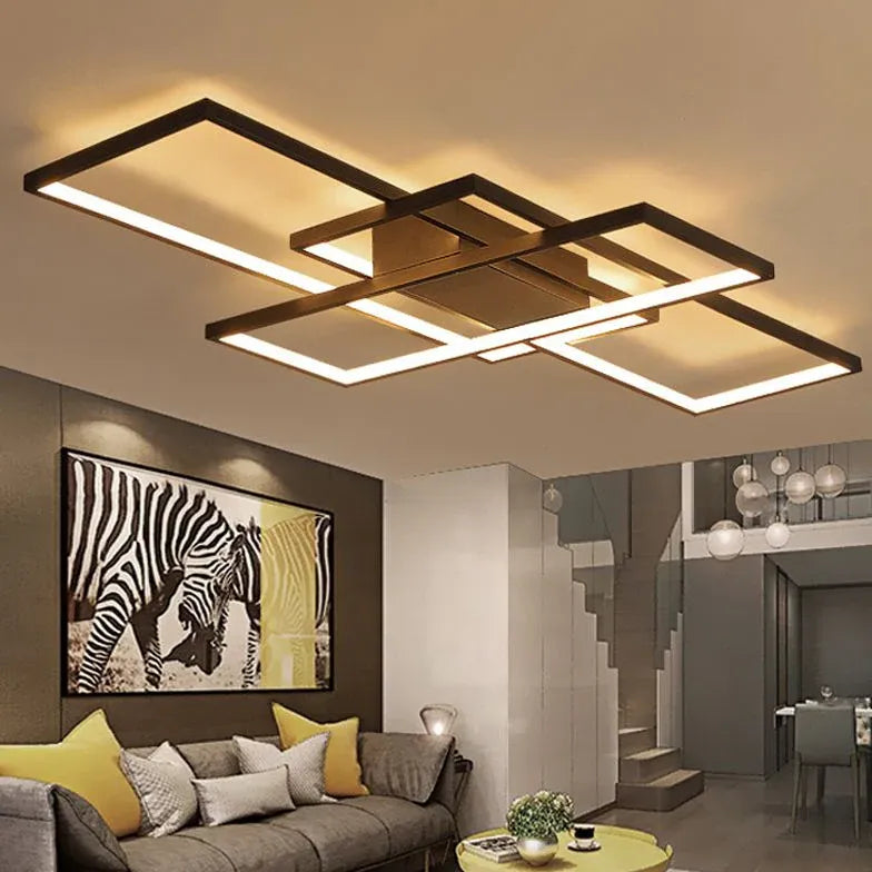 Multi-Rectangular Frame Modern Pendant Light