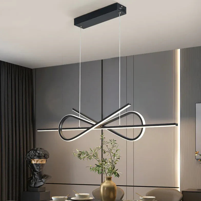 Interwoven Streamlined LED Kitchen Pendant Light