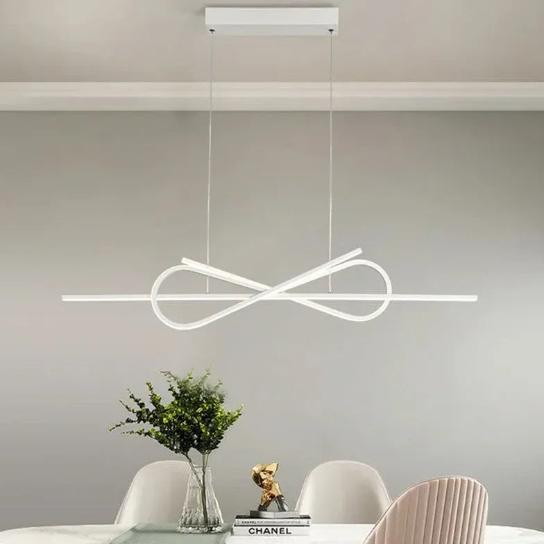 Interwoven Streamlined LED Kitchen Pendant Light