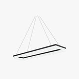 Rectangular Black LED Office Pendant Light
