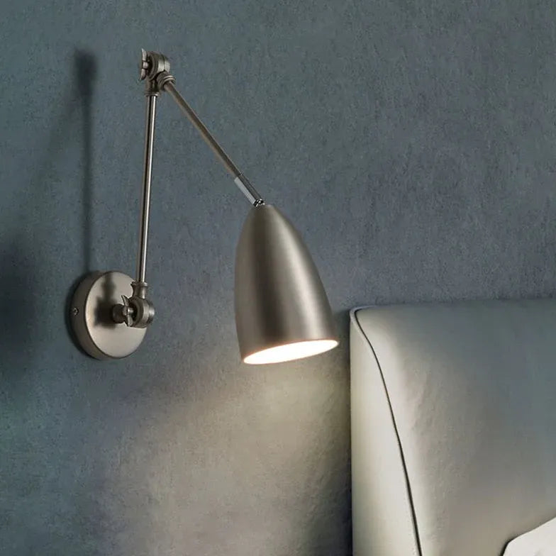 Conical Shade Adjustable Bedside Spotlight