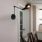 Adjustable Black Reading Wall Light