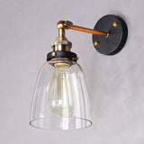 Pewter Wall Lights Glass Industrial