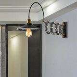 Extendable Wall Light Industrial Black