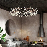 Branch Iron Ring for Living Room Chandelier