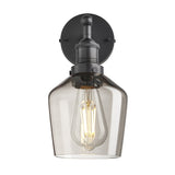 Brooklyn Smoked Glass Schoolhouse Wall Light