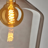 Brooklyn Smoked Glass Schoolhouse Wall Light