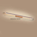 Brown Linear Aluminum Bathroom Wall Light