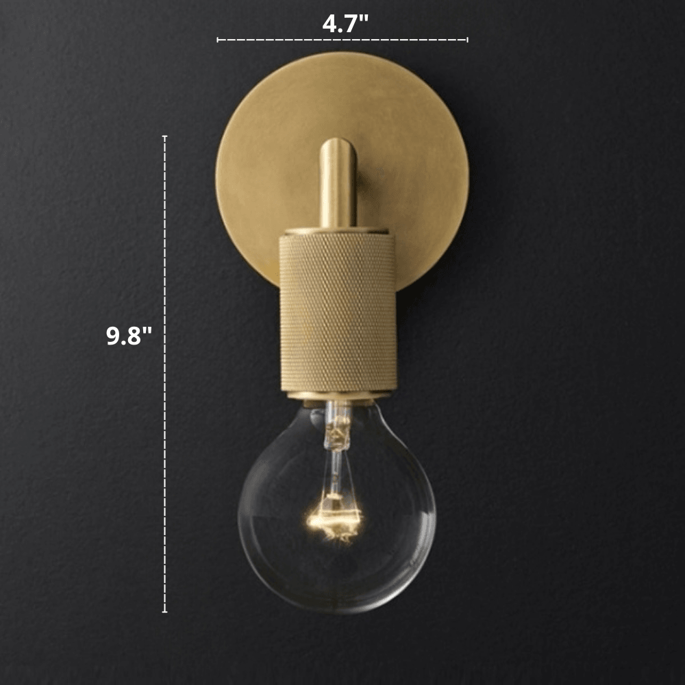 Contemporary Gold Iron Wall Light