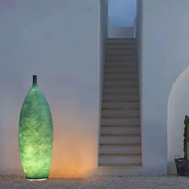 Vase-Shaped Decorative Resin Floor Lamp