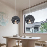 Irregular Imitation Rock Shade Kitchen Pendant Light